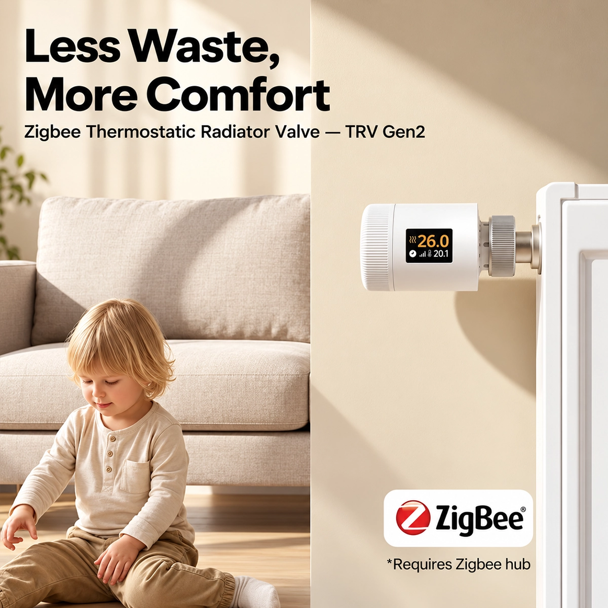 Sonoff TRV-ZBT: Zigbee thermostatic radiator valve, less waste and more comfort