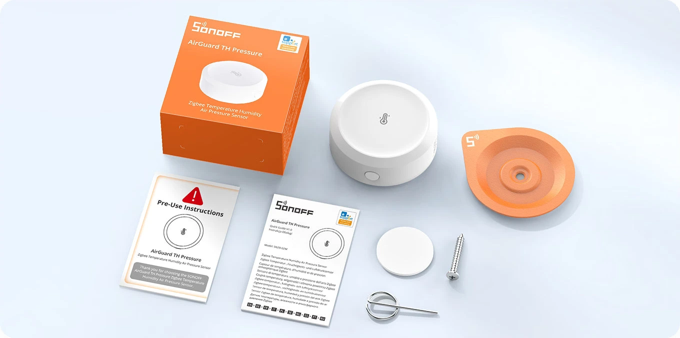 Contenu de l'emballage du SONOFF SNZB-02M