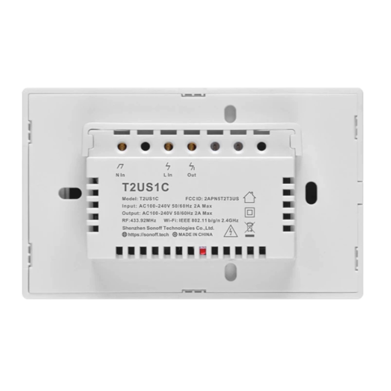 Sonoff T2EU1C-TX Einkanal-Touch-Lichtschalter Schalter Wi-Fi-Taste