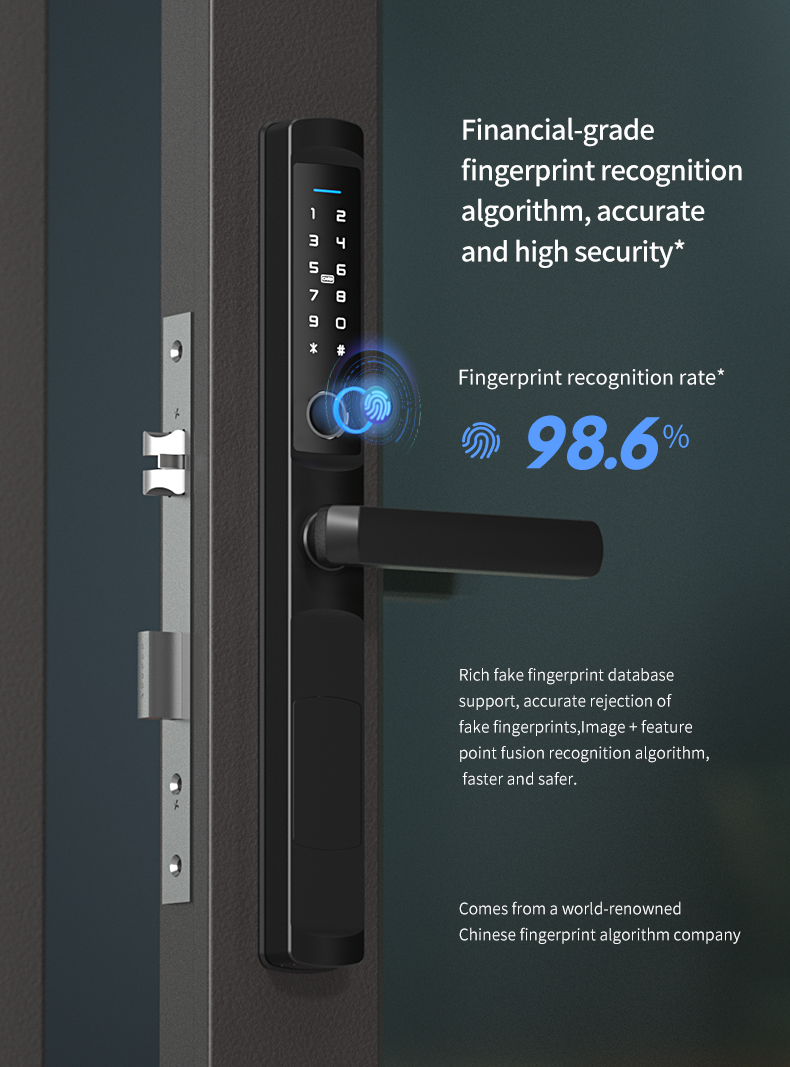 Stainless Steel Waterproof Cerradura Inteligente WiFi APP Fingerprint Door  Handle Digital Ttlock Tuya Smart Lock for Front Door - China Smart Lock,  Smart Door Lock