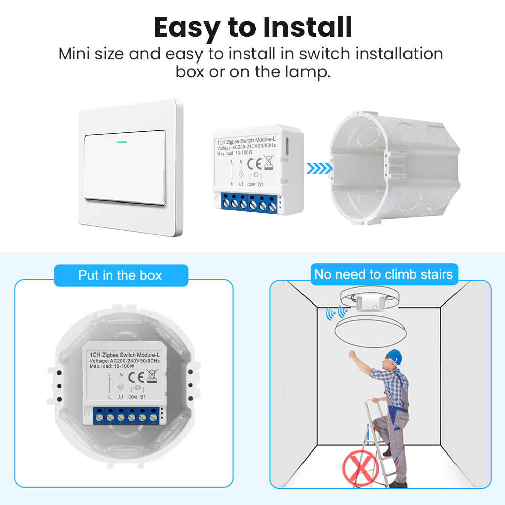 Módulo de doble interruptor Zigbee - SILAMP